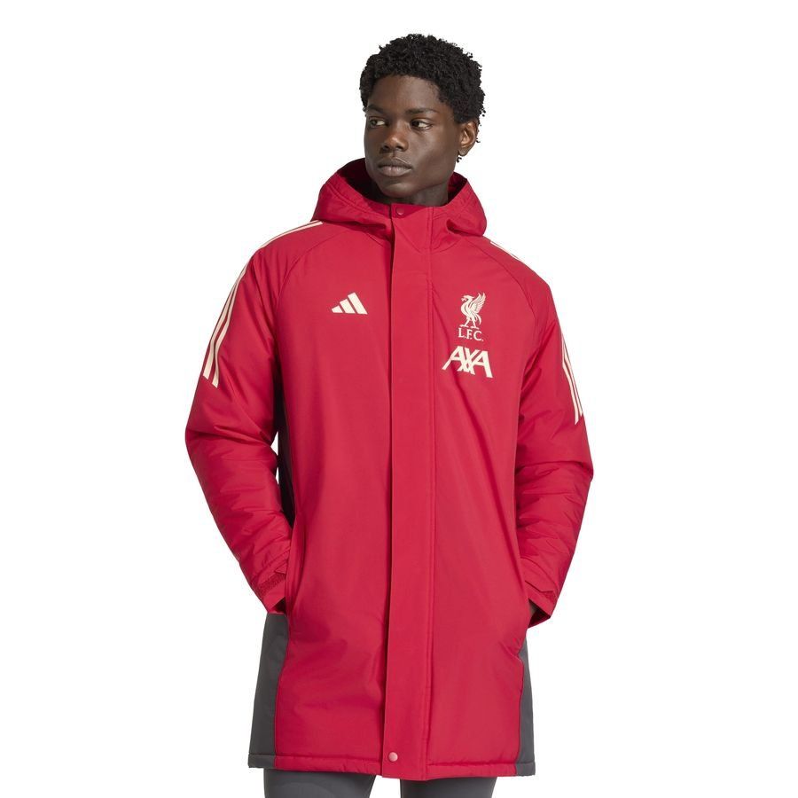 Liverpool Jacket Tiro 25 Parka - Strawberry Red - Men's-SoccerKits Hub | Buy Soccer Jerseys Online